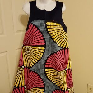 African print maxi dress